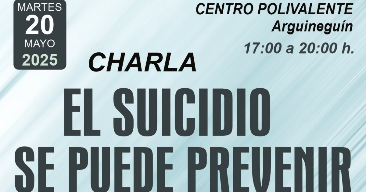 Mogán ofrece una charla sobre prevención del suicidio el 20 de mayo