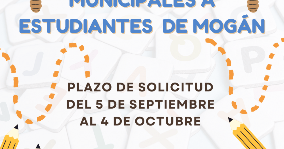 Las ayudas municipales a estudiantes de Mogán pueden solicitarse del 5 de septiembre al 4 de octubre