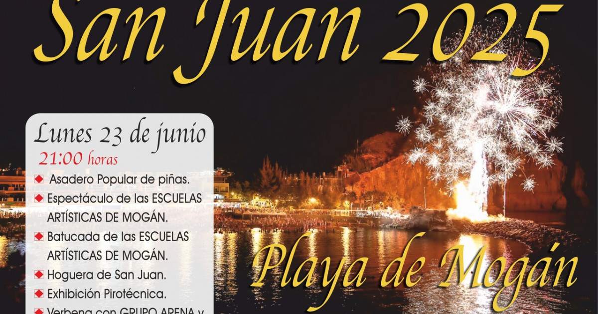 Mogán recibirá al verano celebrando  la Noche de San Juan