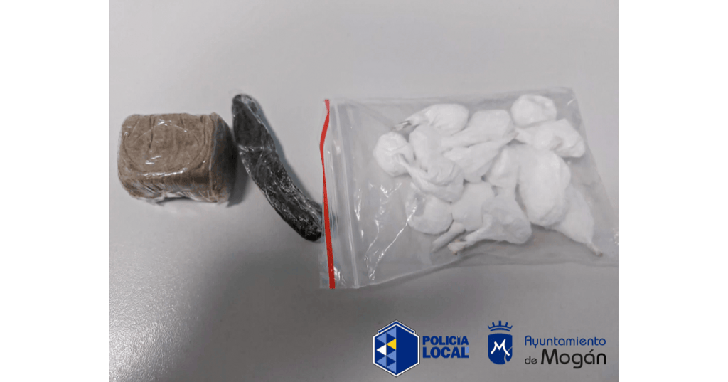 La Policía Local de Mogán detiene  a un presunto vendedor de droga en Puerto Rico