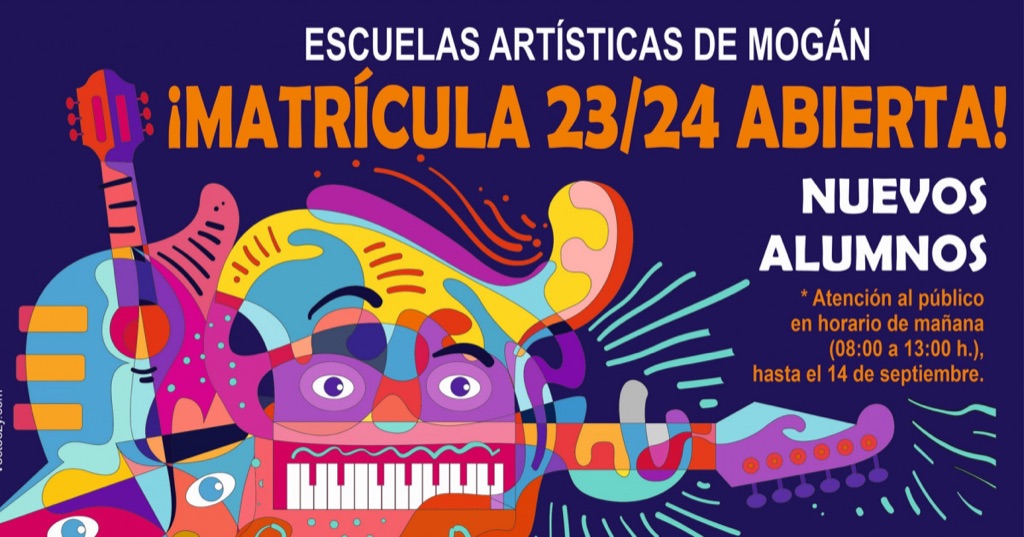 Las Escuelas Artísticas de Mogán abren  inscripción para el curso 2023/2024